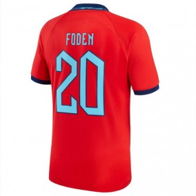 Seconda Maglia Inghilterra Mondiali 2022 Phil Foden 20